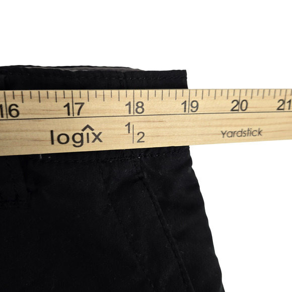 Plugg Black Mid Rise Flat Front Utility Hiking Outdoor Men's Cargo Shorts 38 - Picture 5 of 6